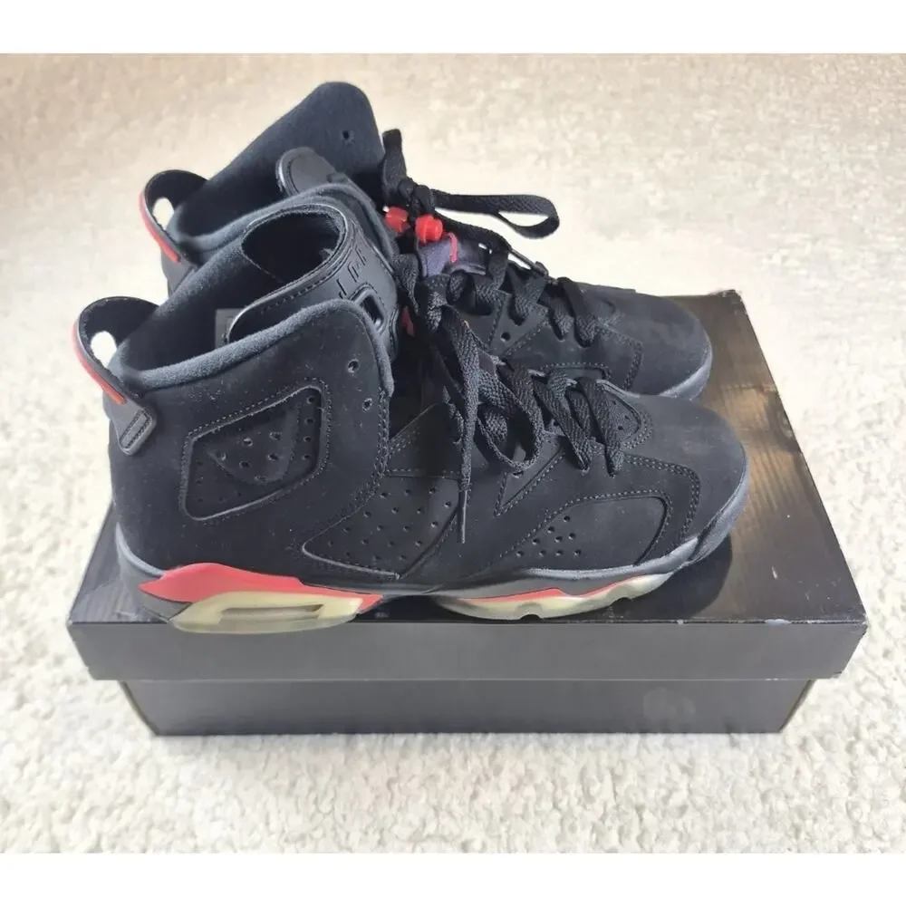 Nike Air Jordan 6 Retro GG Black Infrared 2014 Youth 6Y Womens 7.5 543390-043
